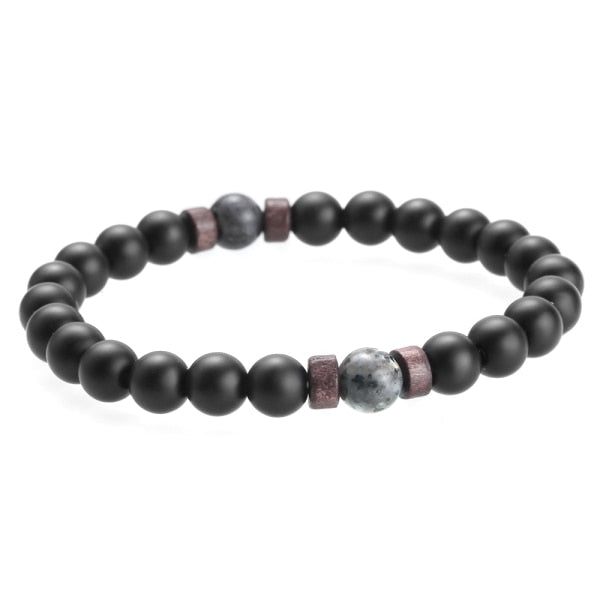 Moonstone Bead Bracelet for Men.