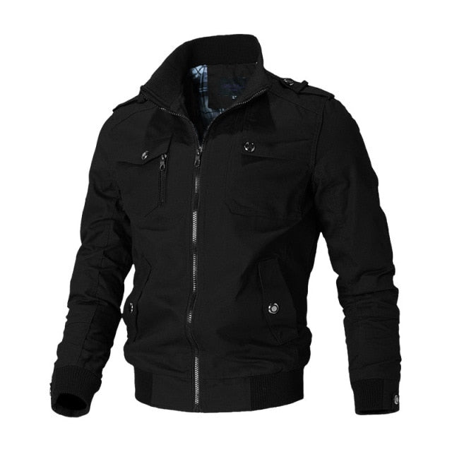 Bomber Jacket Fashion Casual Windbreaker Jacket Coat for Men