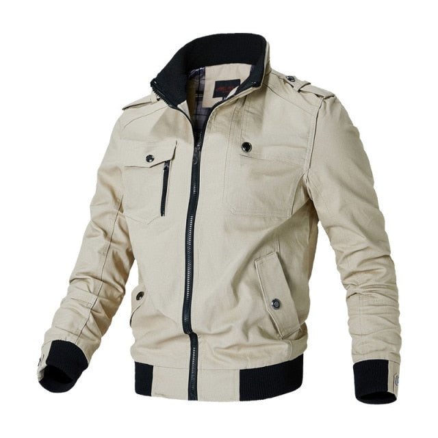 Bomber Jacket Fashion Casual Windbreaker Jacket Coat for Men