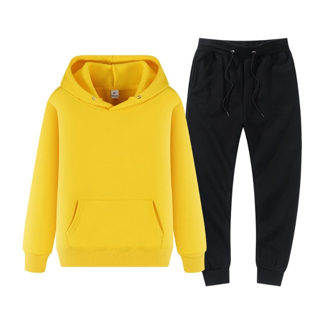 Men's Tracksuit Winter Fleece Male Hoodies Pants Sets Brown black Fashion Jogger Tracksuits Sportswear undefined 2022 Clothing