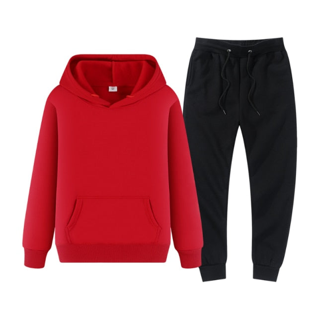 Men's Tracksuit Winter Fleece Male Hoodies Pants Sets Brown black Fashion Jogger Tracksuits Sportswear undefined 2022 Clothing