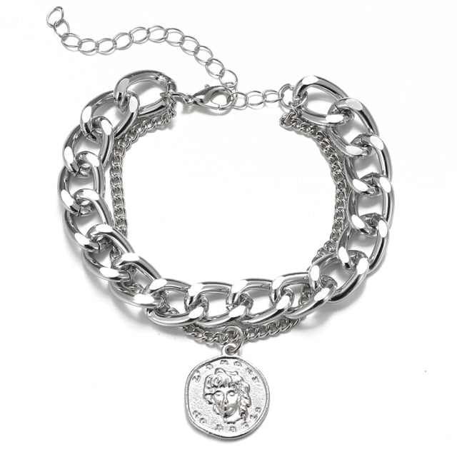 Thick Chain Bracelet Set for Women.