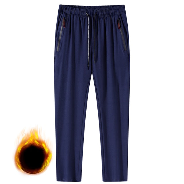 Men's Breathable and Elastic Casual Fleece Outdoor Sweatpants.