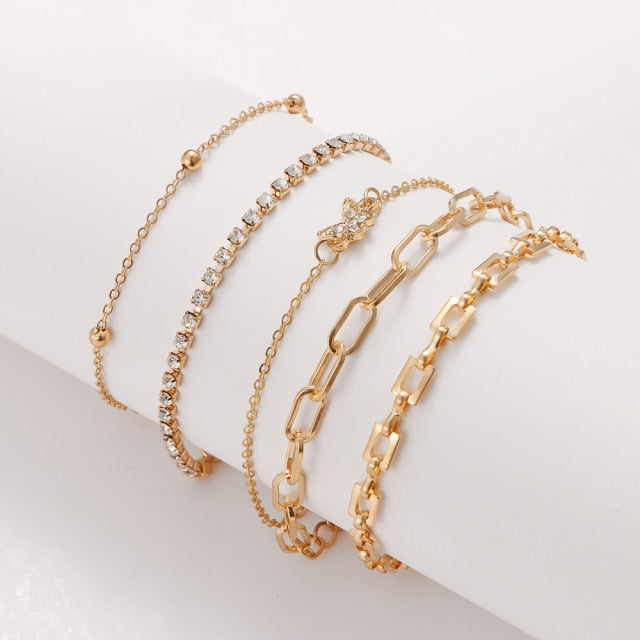 Thick Chain Bracelet Set for Women.