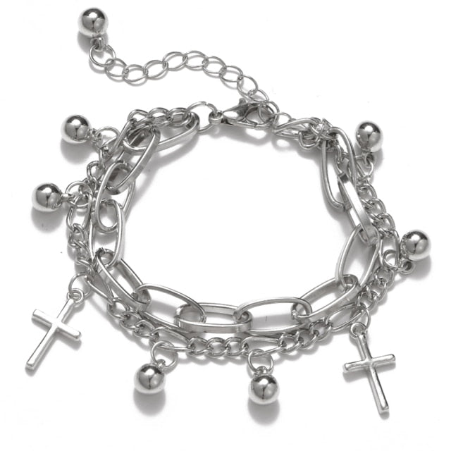 Thick Chain Bracelet Set for Women.