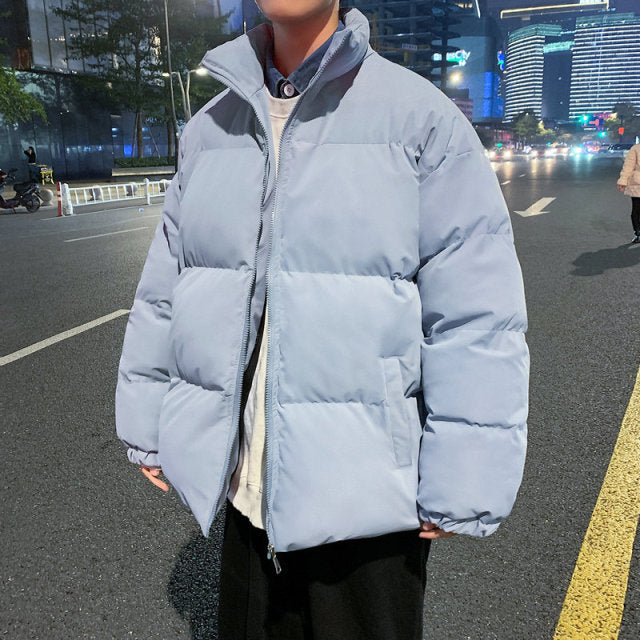 Men's Parkas Warm Thicken Fashion Coat Oversize Winter Casual Jacket for Male