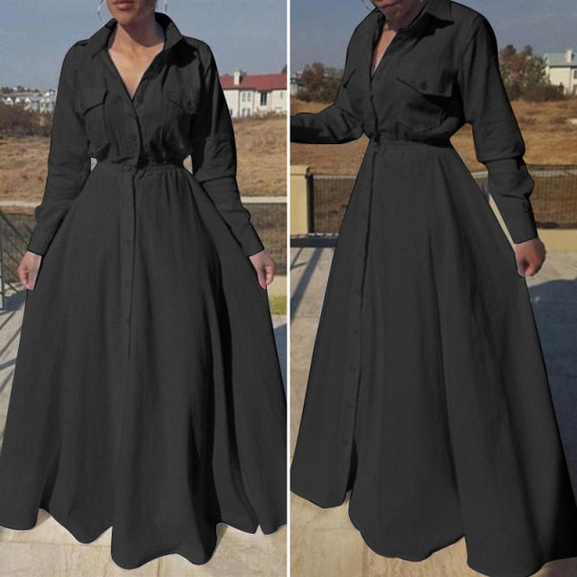 Plus Size  VONDA Long Dress for Women