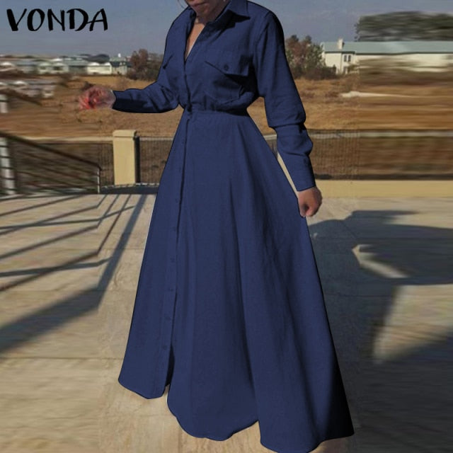 Plus Size  VONDA Long Dress for Women