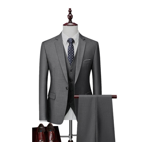 High Quality Men's Suit, Business Blazers, Wedding Dress, Three-Pieces  Men Suit