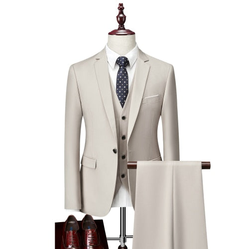 High Quality Men's Suit, Business Blazers, Wedding Dress, Three-Pieces  Men Suit