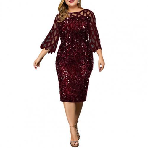 Women's Summer Dress Elegant Sequin Evening  Fashion dress for Ladies