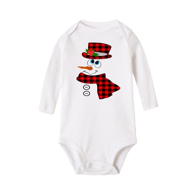 My First Christmas Newborn Baby Long Sleeve Romper Jumpsuit Infant Girls Boys Unisex Bodysuits Outfit Xmas Holiday Party Clothes