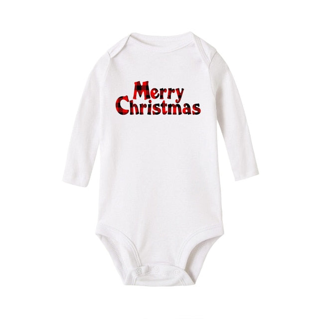 My First Christmas Newborn Baby Long Sleeve Romper Jumpsuit Infant Girls Boys Unisex Bodysuits Outfit Xmas Holiday Party Clothes