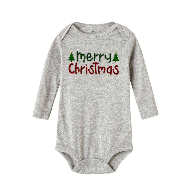 My First Christmas Newborn Baby Long Sleeve Romper Jumpsuit Infant Girls Boys Unisex Bodysuits Outfit Xmas Holiday Party Clothes