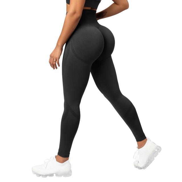 RUUHEE Seamless Leggings Solid Scrunch Butt Lifting Booty High Waisted Sportwear Gym Tights Push Up Women Leggings For Fitness