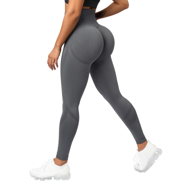 RUUHEE Seamless Leggings Solid Scrunch Butt Lifting Booty High Waisted Sportwear Gym Tights Push Up Women Leggings For Fitness