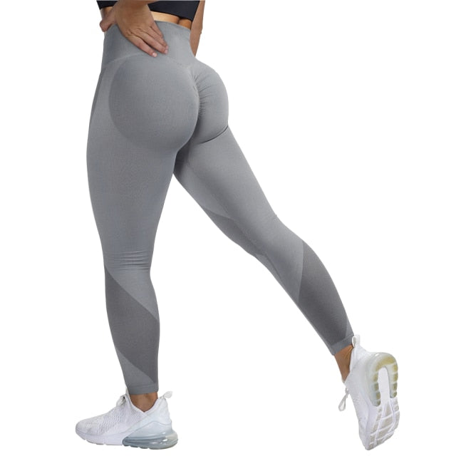 RUUHEE Seamless Leggings Solid Scrunch Butt Lifting Booty High Waisted Sportwear Gym Tights Push Up Women Leggings For Fitness