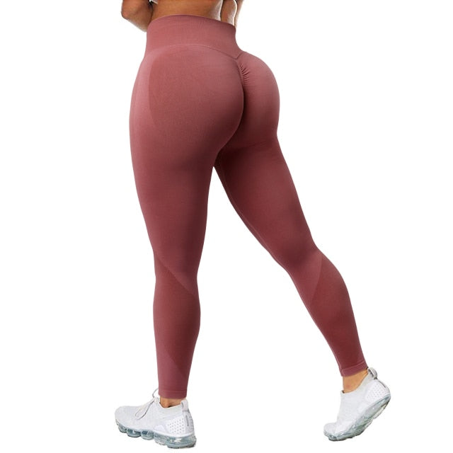 RUUHEE Seamless Leggings Solid Scrunch Butt Lifting Booty High Waisted Sportwear Gym Tights Push Up Women Leggings For Fitness