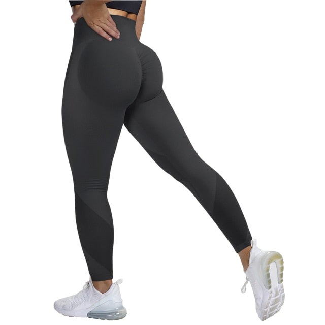 RUUHEE Seamless Leggings Solid Scrunch Butt Lifting Booty High Waisted Sportwear Gym Tights Push Up Women Leggings For Fitness