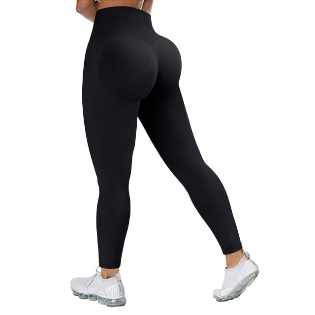 RUUHEE Seamless Leggings Solid Scrunch Butt Lifting Booty High Waisted Sportwear Gym Tights Push Up Women Leggings For Fitness