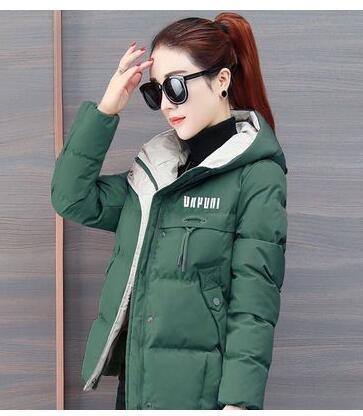 Trending Products Cotton clothes Women winter jacket Large size Short coat Hooded Down cotton Warm Outwear Free shipping 1912