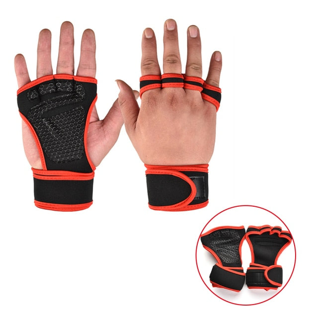 Weight Lifting Fitness Gloves Gel Full Palm Protection Gym Workout Protector Gloves Women Men Training Power Lifting Equipment