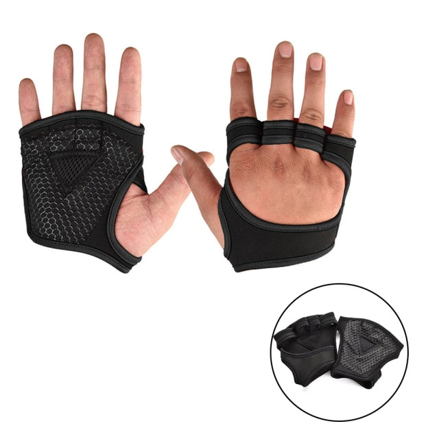 Weight Lifting Fitness Gloves Gel Full Palm Protection Gym Workout Protector Gloves Women Men Training Power Lifting Equipment