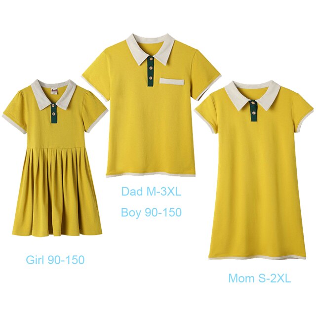 Holiday Fashion Couple Costume Family Matching Outfits Mother And Girl T Shirt Dress Company Staff Team Outdoor Activity Clothes