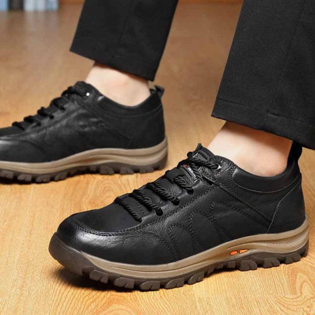 Leather Casual Men Shoes Comfortable Sneakers Casual shoes Walking Footwear Winter Boots Lac-up Mens Vulcanize  Leather Shoes