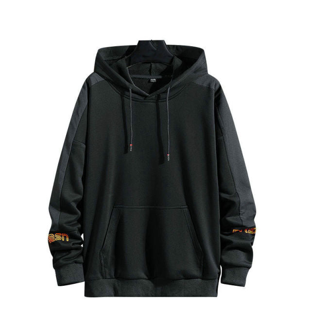 Pullover Hoodies Men/Women Casual Hooded Black Ribbons 2021 Autumn Streetwear Sweatshirts Hip Hop Harajuku Male Tops