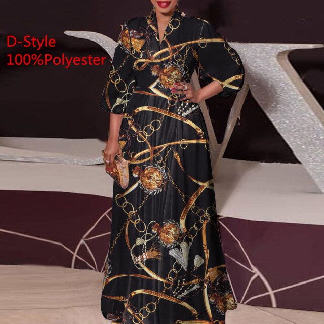 2021 VONDA Women Dress Spring Long Sleeve Party Maxi Long Dress Vintage Leopard Print Party Vestido Oversized Casual Robe Femme