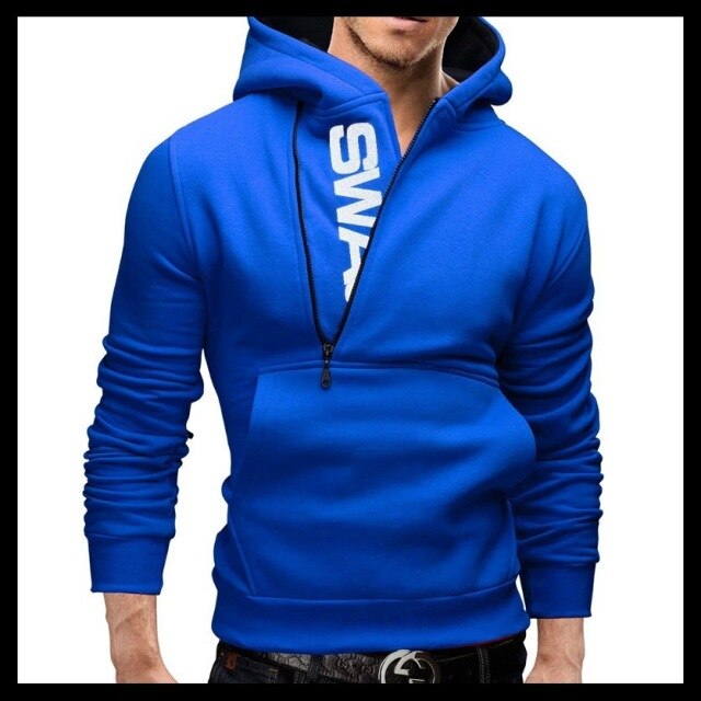 New Brand Men&#39;s Hoodies 2021 Male Casual Hoodies Sweatshirts Fall/Winter Mens Casual Letter Side Zipper Outdoor Jacket Tops