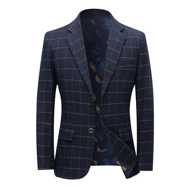 Blue Blazer High Quality British Style Business Suit for men