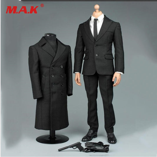 Solider Figure James 007 Bond Secret Suit Overcoat