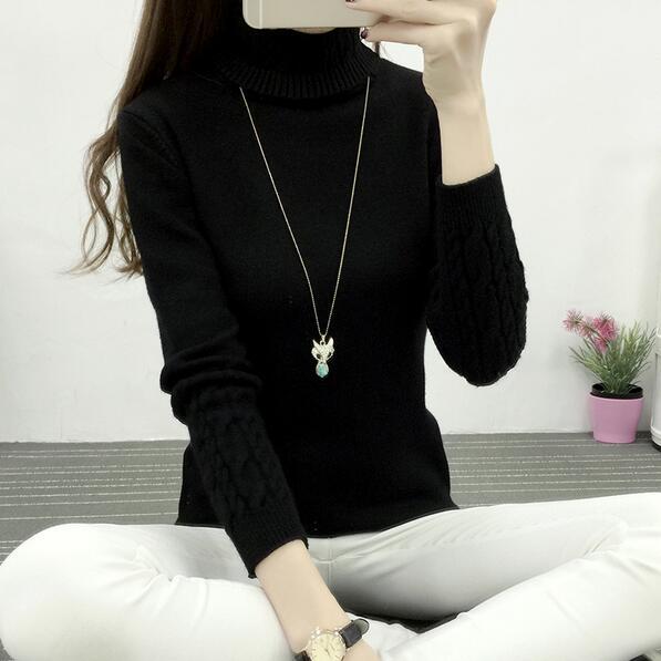 Women Turtleneck Winter Sweater Women 2022 Long Sleeve Knitted Women Sweaters And Pullovers Female Jumper Tricot Tops LY571