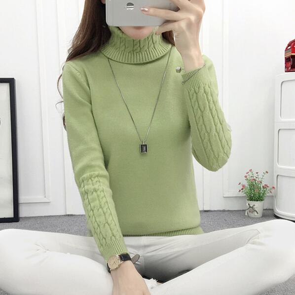 Women Turtleneck Winter Sweater Women 2022 Long Sleeve Knitted Women Sweaters And Pullovers Female Jumper Tricot Tops LY571