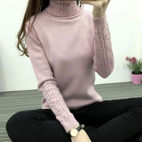 Women Turtleneck Winter Sweater Women 2022 Long Sleeve Knitted Women Sweaters And Pullovers Female Jumper Tricot Tops LY571