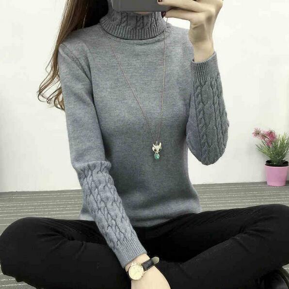 Women Turtleneck Winter Sweater Women 2022 Long Sleeve Knitted Women Sweaters And Pullovers Female Jumper Tricot Tops LY571