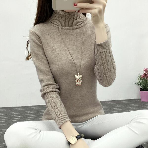 Women Turtleneck Winter Sweater Women 2022 Long Sleeve Knitted Women Sweaters And Pullovers Female Jumper Tricot Tops LY571