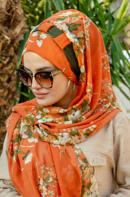 Stylish Muslim Hijab Flowy Scarf  Luxury Fashion Shawl