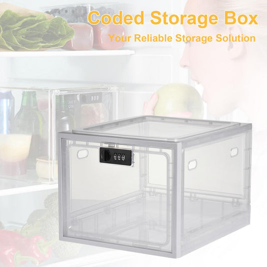 New Lockable Storage Box Versatile Coded Lock Container For Food Multi Function Lock Box Bin For Cigarettes Toys Mobile Phones