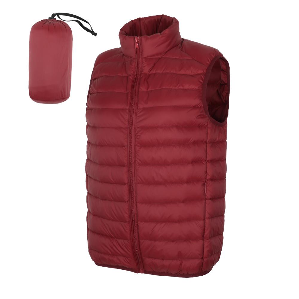 New Matt Fabric Men Duck Down Vest Ultra Light Down Jacket Sleeveless Light Weight Windbreaker Male Gilet Outwear