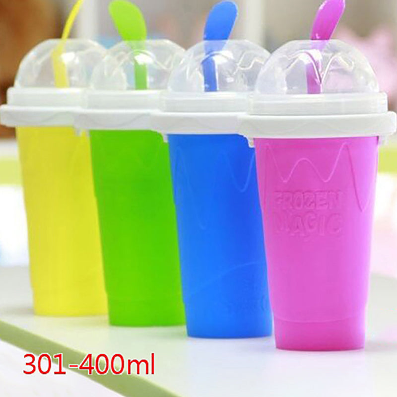 Quick-frozen Smoothies Cup Eco-friendly Double Layer Slushy Ice Cream Maker